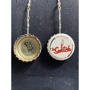 Y2K Earrings Handmade Switch Soda Bottle Cap nostalgic Natural Soda